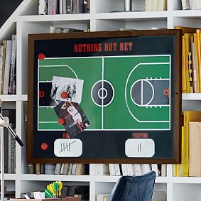 Basketball Magnet Wall Organization