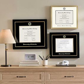 College Diploma Frame - Black