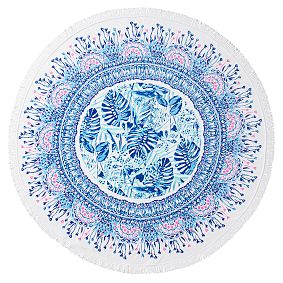 Lilly Pulitzer Garden Round Beach Towel UPF 50+