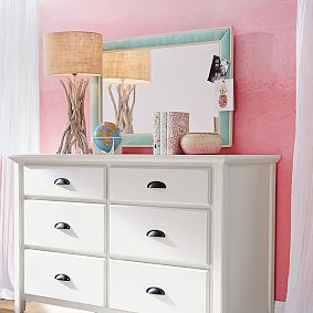 Pop Color Pinboard Mirror, Pool