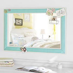 Pop Color Pinboard Mirror, Pool