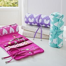 Quilted Sleepover Jewelry Roll