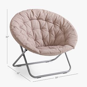 west elm x pbt Chenille Tweed Rosette Hang-A-Round Chair
