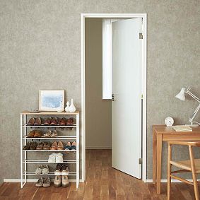 Wood Top 5-Tier Shoe Rack