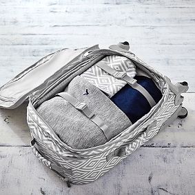 Jet Set Gray Preppy Diamond Carry-On Spinner