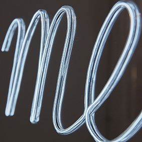 Merci Neon Mirror Wall Light