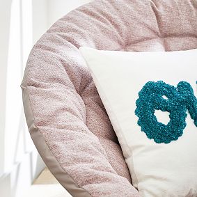 west elm x pbt Chenille Tweed Rosette Hang-A-Round Chair