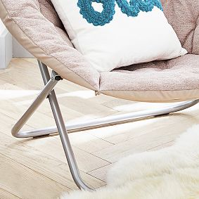 west elm x pbt Chenille Tweed Rosette Hang-A-Round Chair