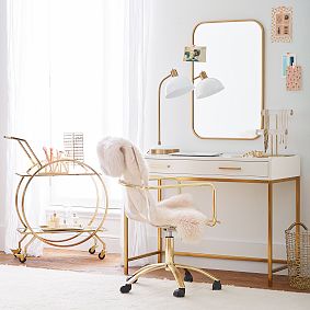 Ava Frosted Acrylic Double Bar Jewelry Stand
