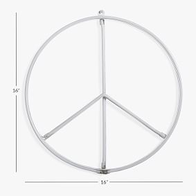 Mini Peace Sign Neon Light