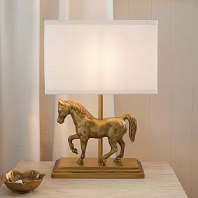 Horse Shaped Table Lamp (17")