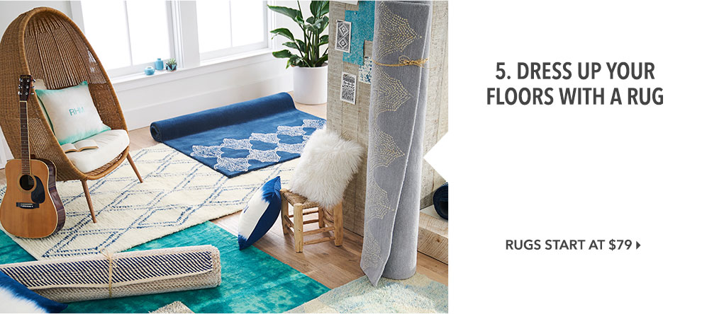5. Dress Up Your Floors With A Rug