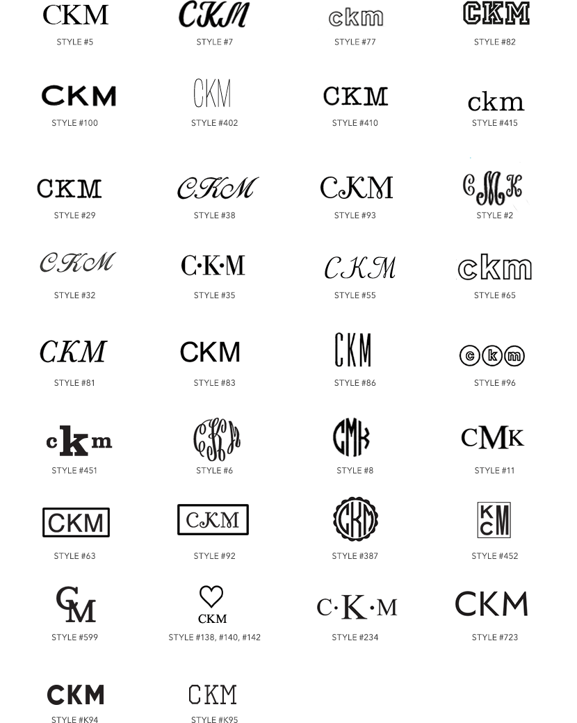 Monogram Fonts