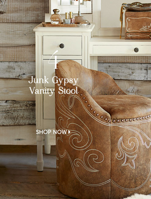 Junk Gypsy Vanity Stool