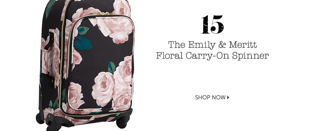 The Emily & Meritt Floral Carry-On Spinner