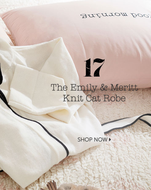 The Emily & Meritt Knit Cat Robe
