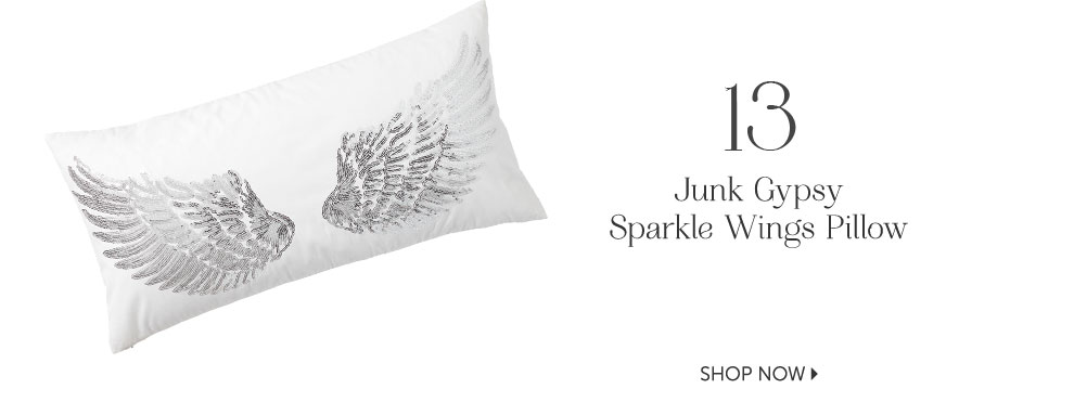 Junk Gypsy Sparkle Wings Pillow