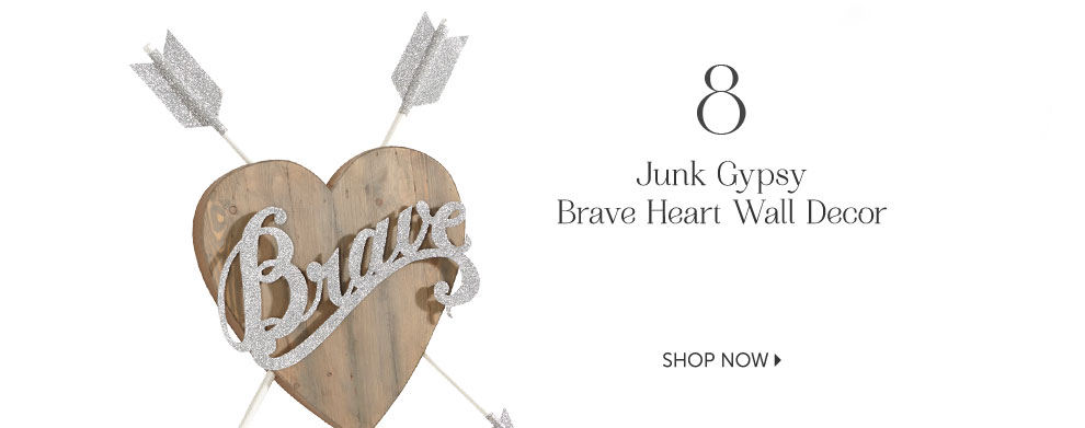 Junk Gypsy Brave Heart Wall Decor