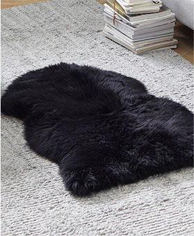 shop supersoft shearling rug