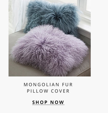 Mongolian Fur Pillow Cover