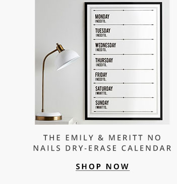 Emily & Meritt No Nails Dry-Erase Calendar