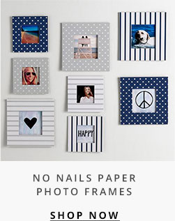 No Nails Paper Photo Frames