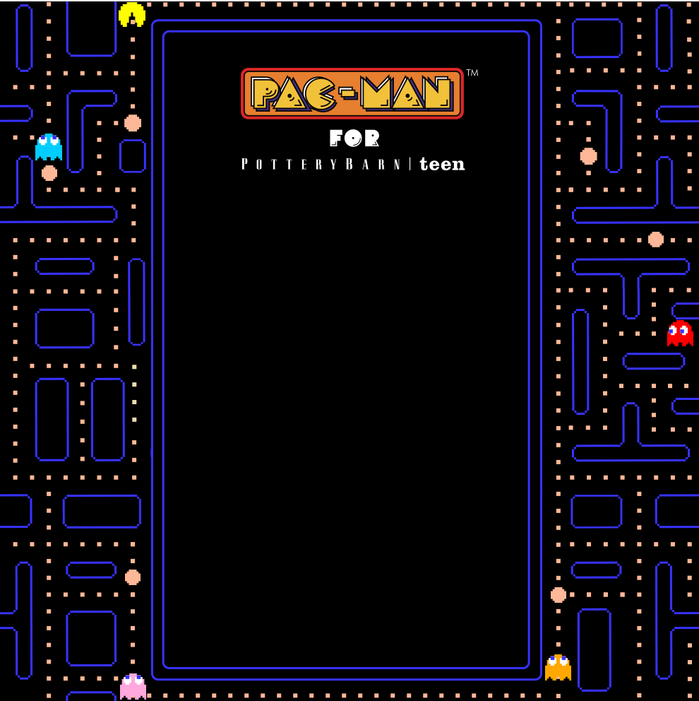 Pac-Man for Pottery Barn Teen