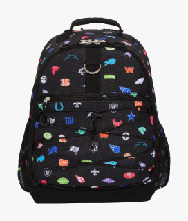 Front-facing image of Gear-Up Adaptive Backpack in NFL print.