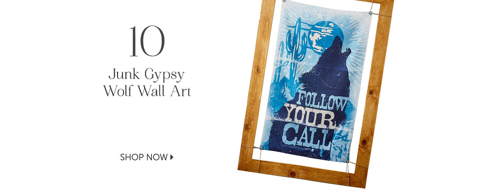 Junk Gypsy Wolf Wall Art