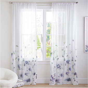 shop the organic sheer curtain