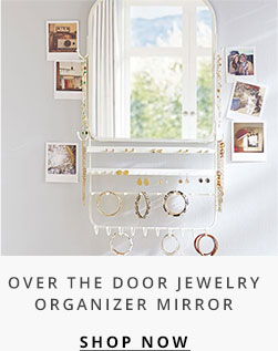 Over The Door Jewelry Organizer Mirror