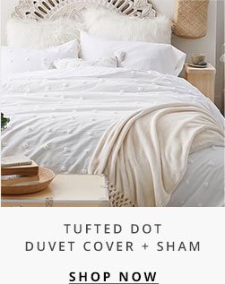 Tufted Dot Duvet Cover + Sham