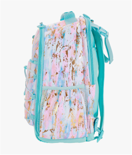 Side-facing image of Gear-Up Adaptive Backpack in Artsy print.