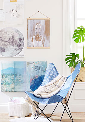 Lily Ashwell Print Butterfly Sling Chair