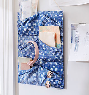 Lily Ashwell Fabric Wall Pocket Organizer