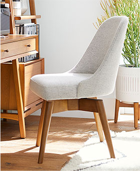shop mid-century swivel chair
