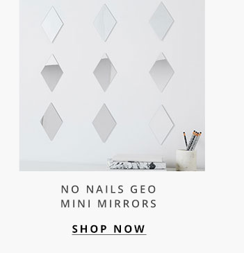 No Nails Geo Mini Mirrors