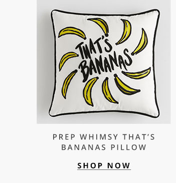 Prep Whimsy That's Bananas Pillow