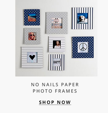 No Nails Fabric Photo Frames