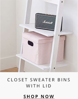 Closet Sweater Bins With Lid