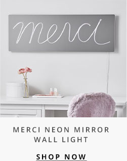 Merci Neon Mirror Wall Light