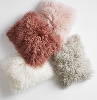 shop mongolian fur pillow