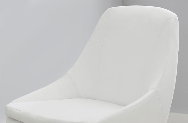 Performance Everyday Velvet White on the Mathis Stationary Desk Chair