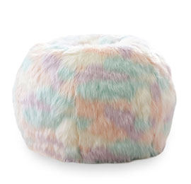 Unicorn Faux-Fur Bean Bag Chair