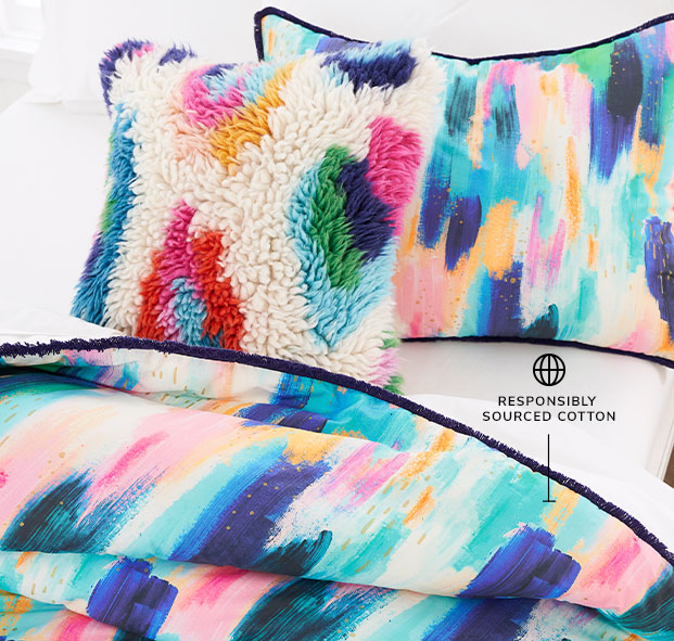 shop EttaVee brushstrokes quilt & sham