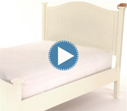 Beadboard Curved Headboard + Trundle