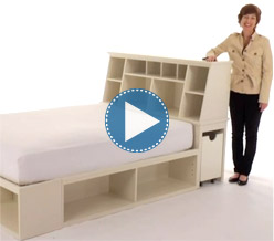 Stuff-Your-Stuff Headboard + Store-It Bed