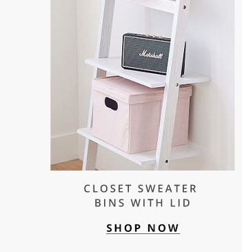 Closet Sweater Bins With Lid
