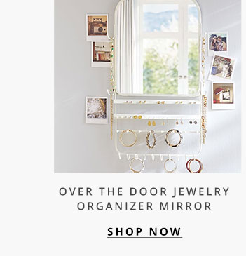 Over The Door Jewelry Organizer Mirror