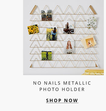 No Nails Metallic Photo Holder
